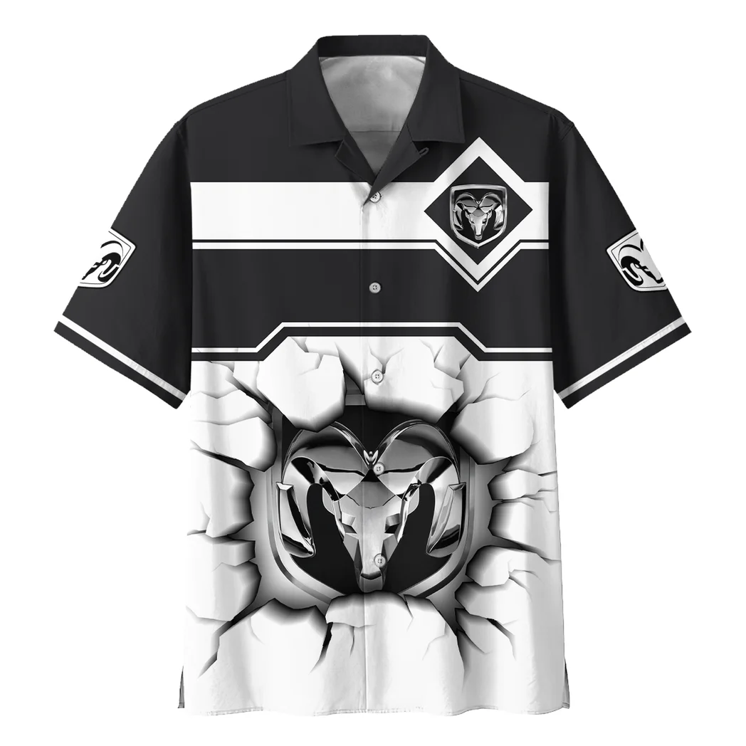 Ram Truck Hawaiian Shirt, Auto Fan Button Shirt HVN1400RT