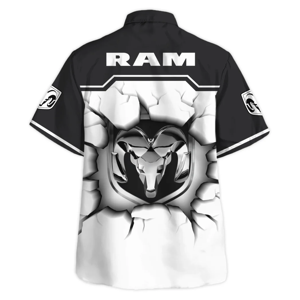 Ram Truck Hawaiian Shirt, Auto Fan Button Shirt HVN1400RT