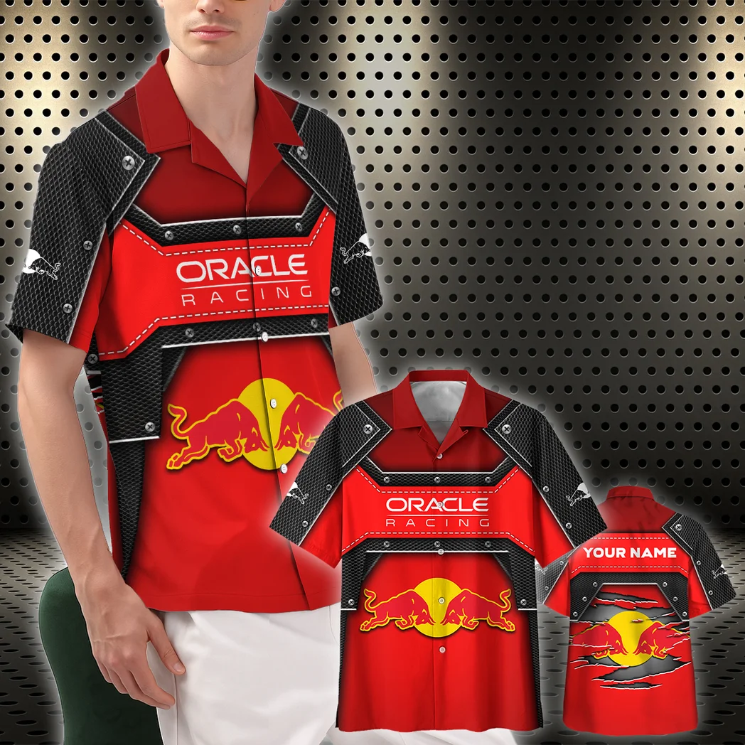 Red Bulls Hawaiian Shirt, Custom Garage Button Shirt HVN1401NY