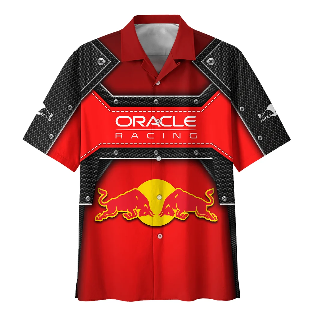 Red Bulls Hawaiian Shirt, Custom Garage Button Shirt HVN1401NY