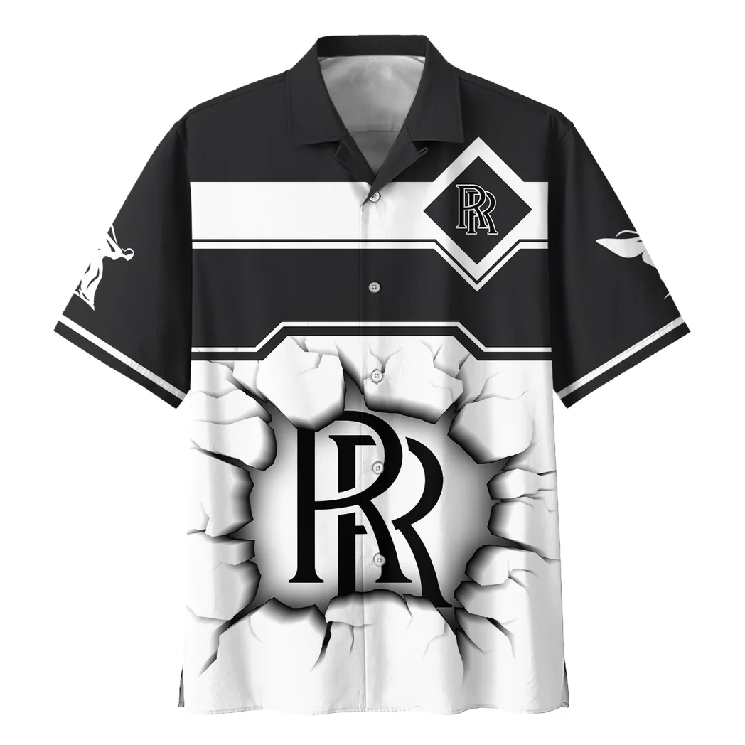 Rolls Royce Hawaiian Shirt, Chrome Wave Button Shirt HVN1400RR