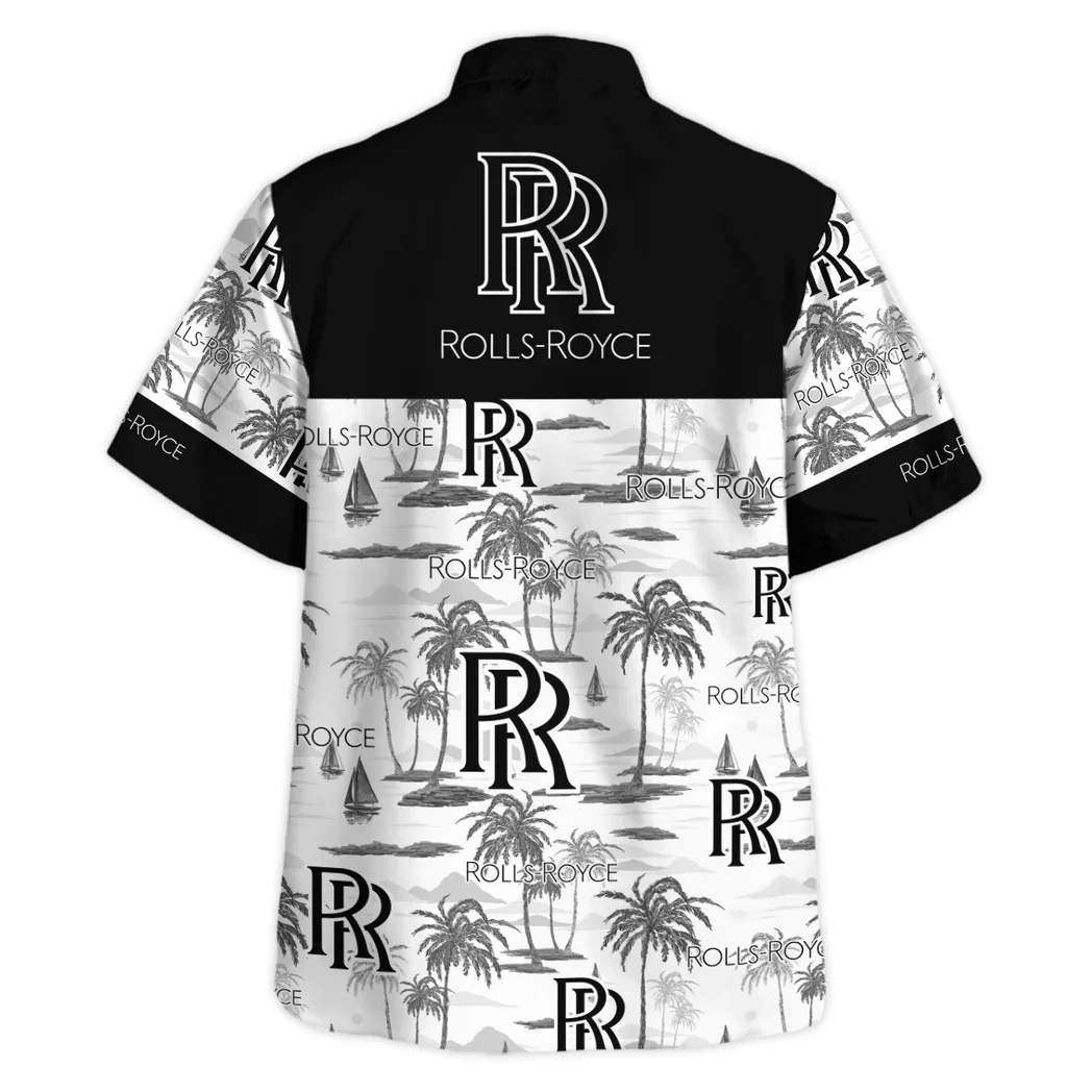 Rolls Royce Hawaiian Shirt Exclusive Logo, Bold Driver Button Shirt HVN1534RR