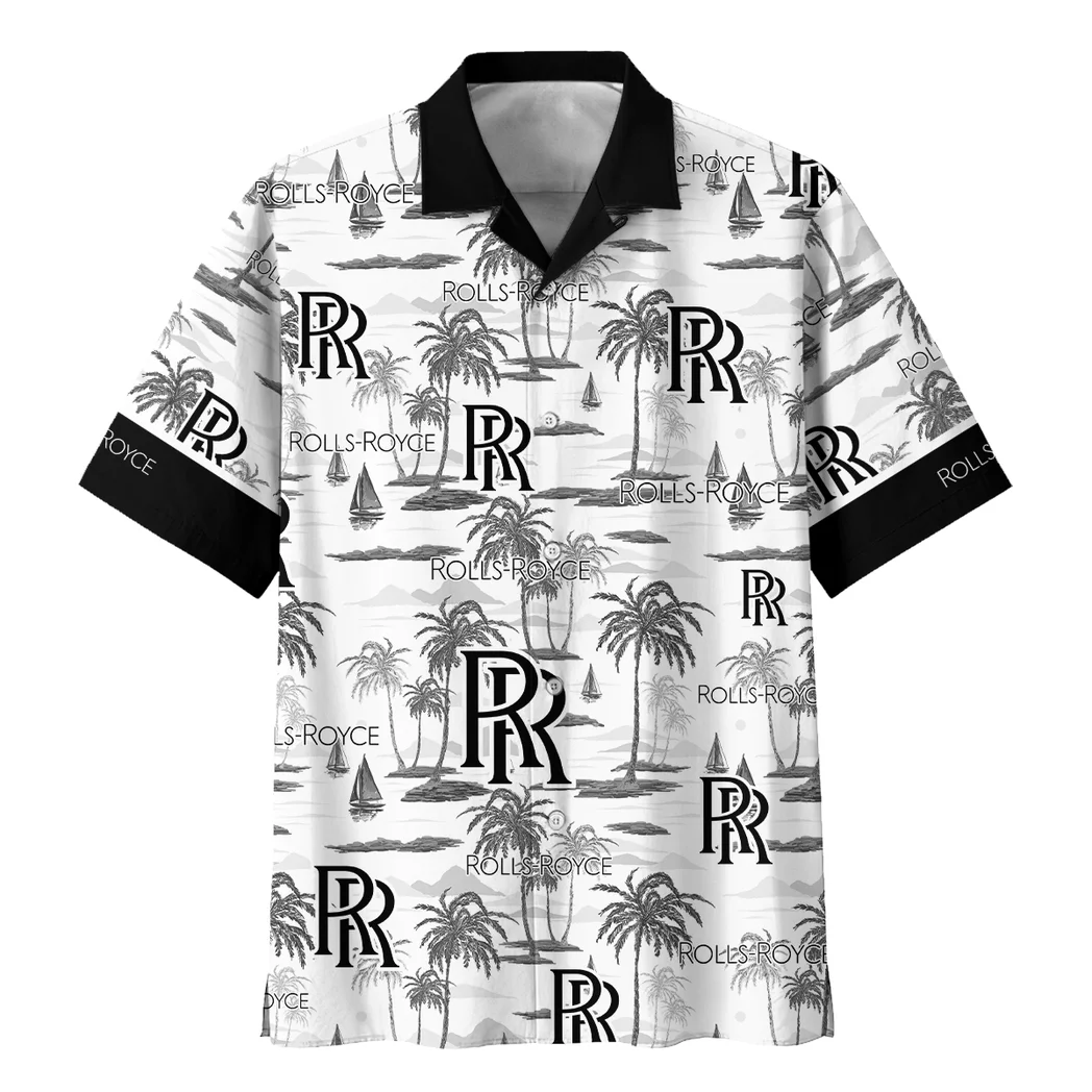 Rolls Royce Hawaiian Shirt Exclusive Logo, Bold Driver Button Shirt HVN1534RR