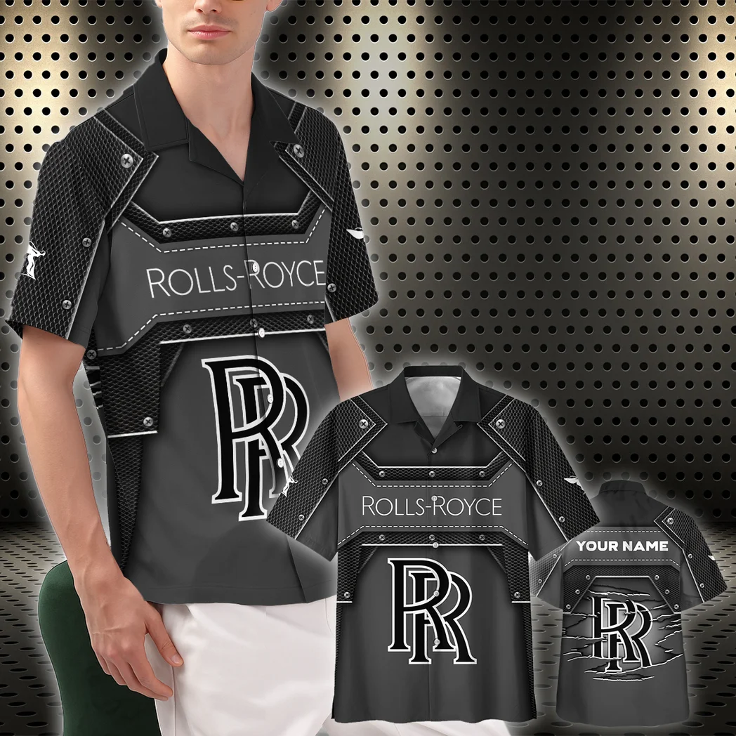 Rolls Royce Hawaiian Shirt, Gearhead Style Button Shirt HVN1401RR