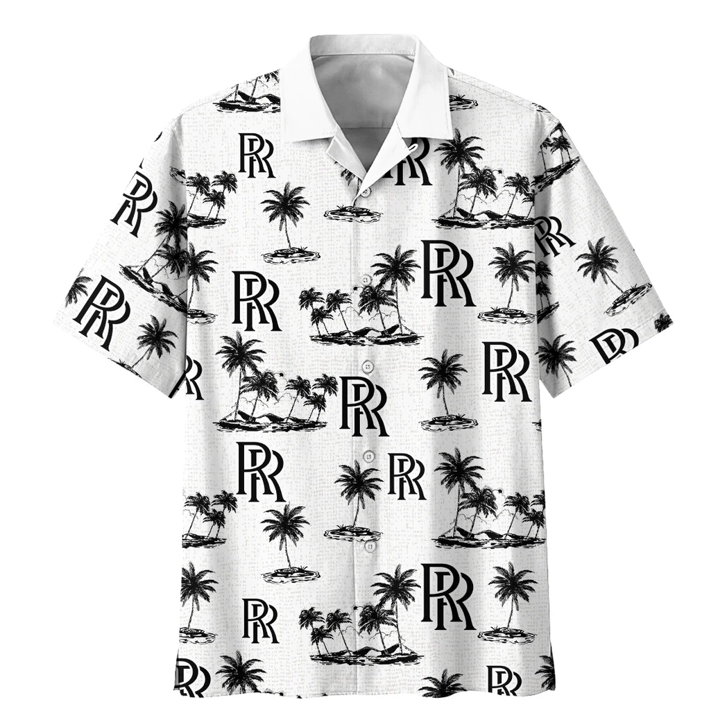 Rolls Royce Hawaiian Shirt Tropical Style, Gearhead Style Button Shirt HVN1536RR