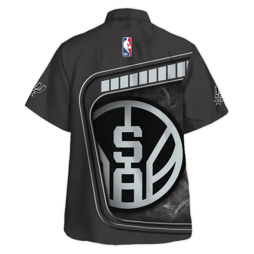 San Antonio Spurs Hawaiian Shirt Excluisve Logo, Tropical Supporter Button Shirt HVN1527SAS