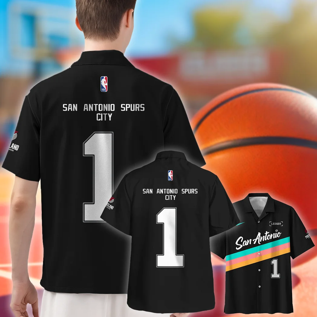 San Antonio Spurs Hawaiian Shirt Exclusive Logo, Game Day Button Shirt HVN1533SAS