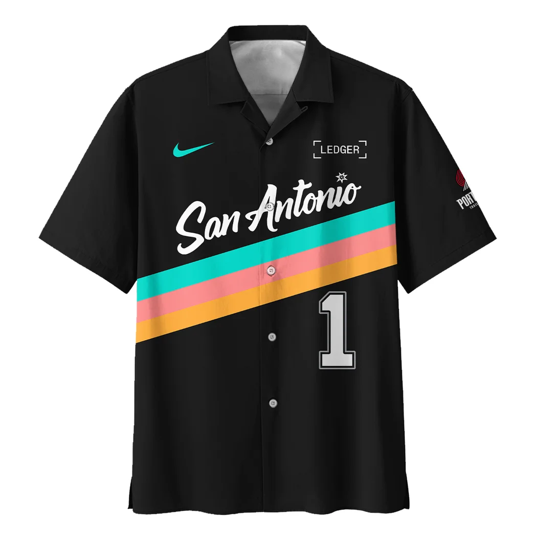 San Antonio Spurs Hawaiian Shirt Exclusive Logo, Game Day Button Shirt HVN1533SAS