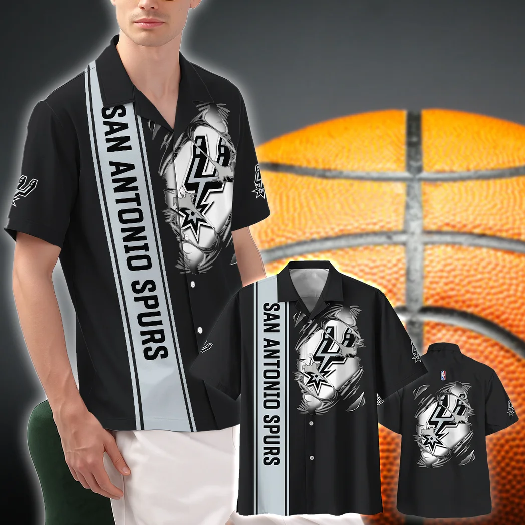San Antonio Spurs Hawaiian Shirt Fan Edition Design, Bold Spirit Button Shirt HVN1579SAS