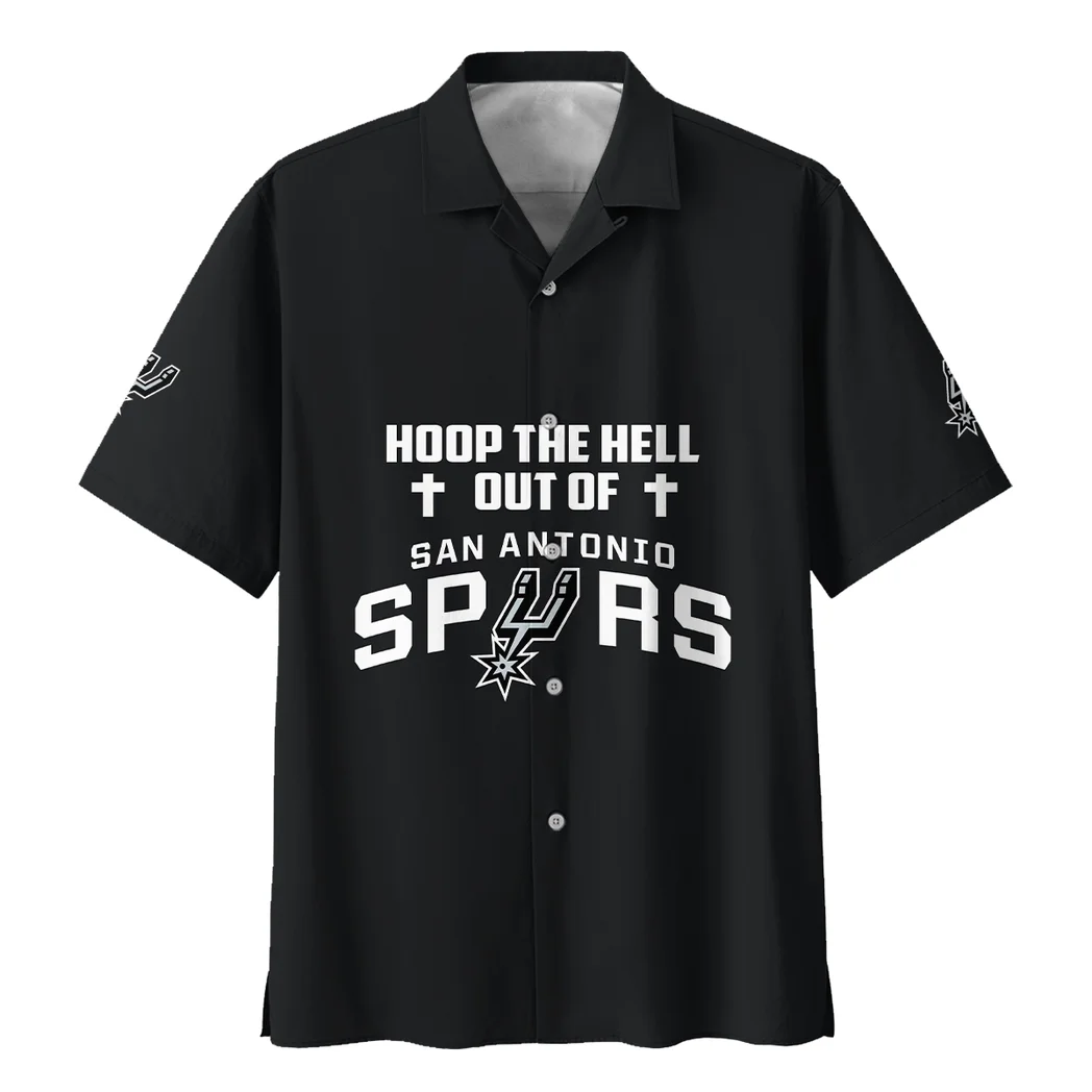 San Antonio Spurs Hawaiian Shirt Logo Print, Everyday Fan Button Shirt HVN1532SAS