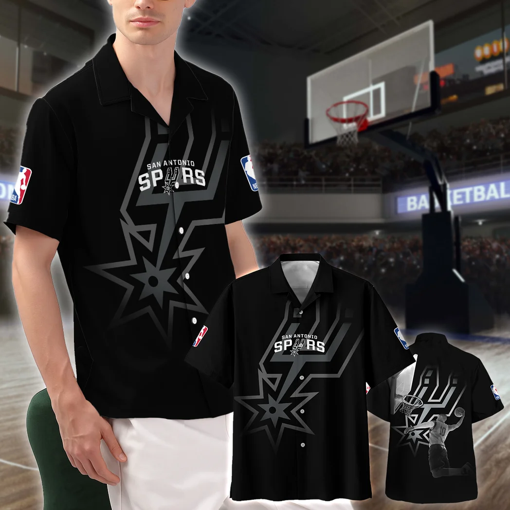 San Antonio Spurs Hawaiian Shirt, Sport Passion Button Shirt HVN1529SAS
