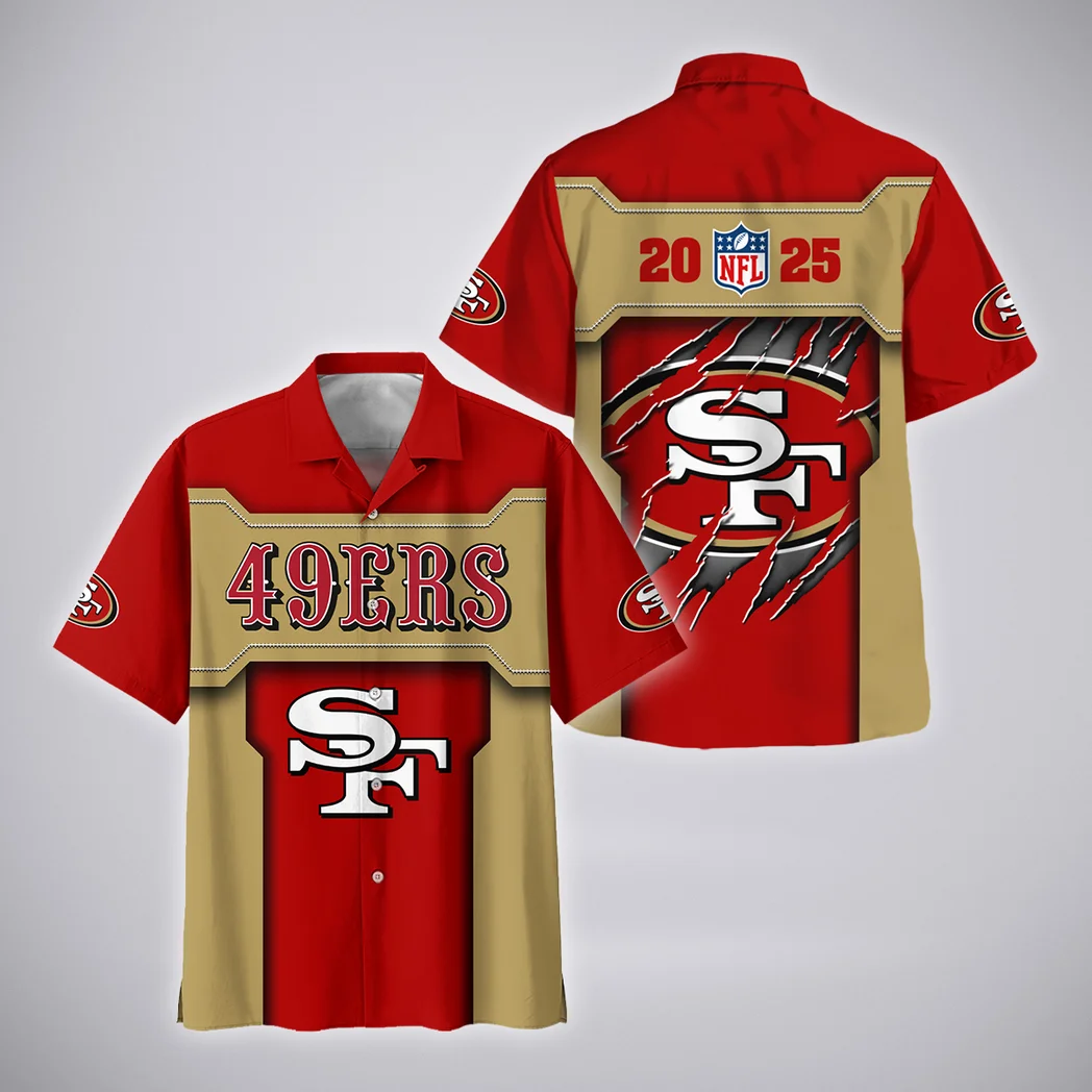 San Francisco 49ers Hawaiian Shirt, Tailgate Vibe Button Shirt HVN1421SF