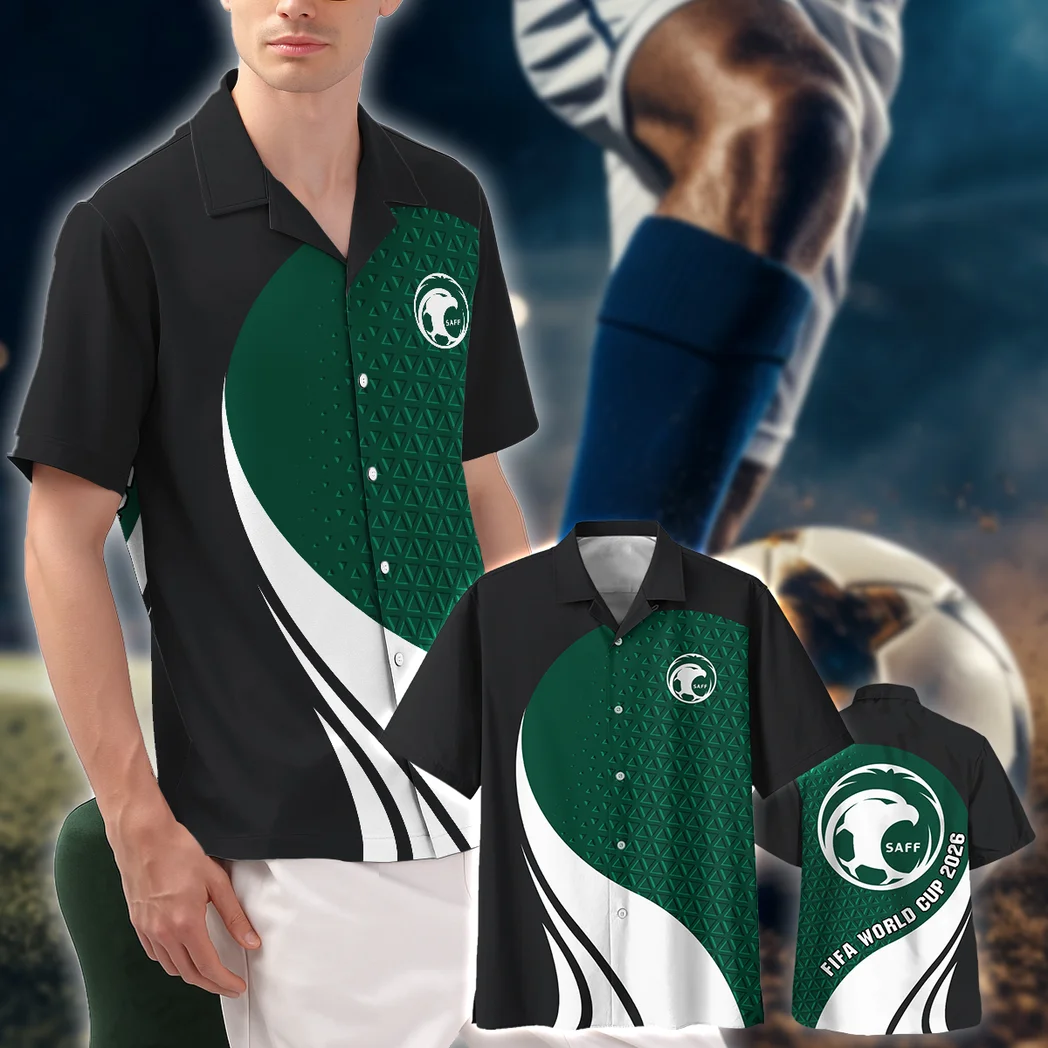 Saudi Arabia Hawaiian Shirt FIFA World Cup 26 Limited Edition, Fan Lifestyle Button Shirt HVN1583SA