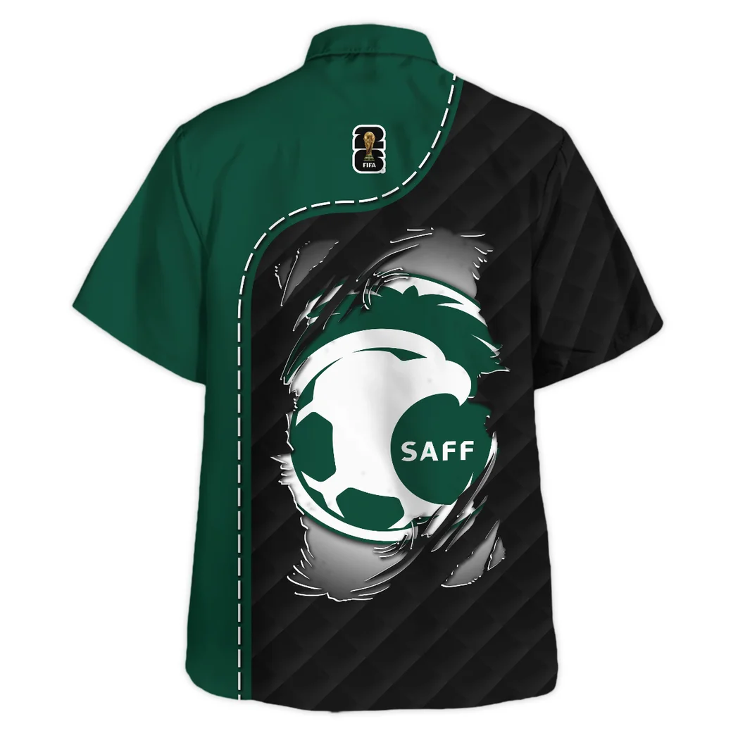 Saudi Arabia Hawaiian Shirt FIFA World Cup 26 Limited Edition, Sport Pride Button Shirt HVN1584SA