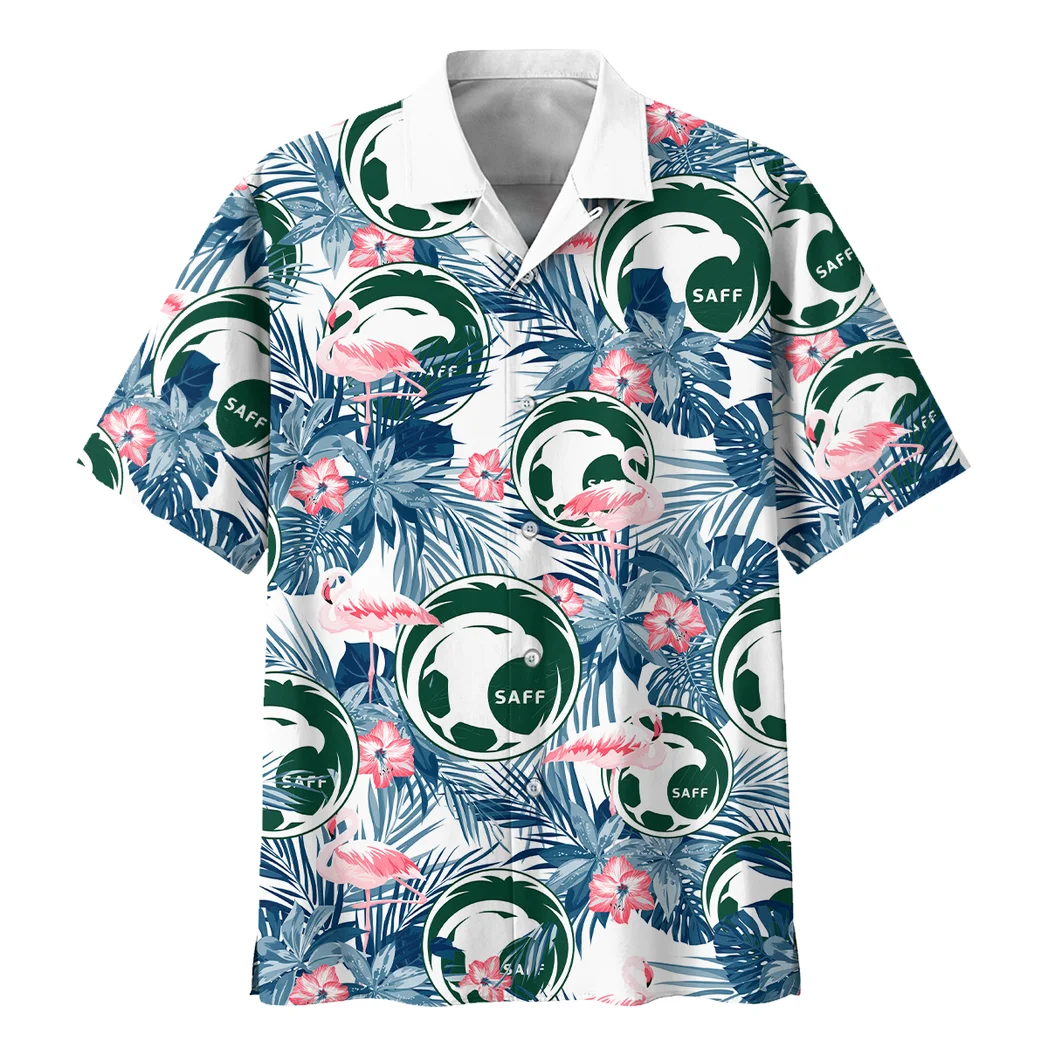 Saudi Arabia Hawaiian Shirt FIFA World Cup 26 Tropical Style, Sport Pride Button Shirt HVN1587SA