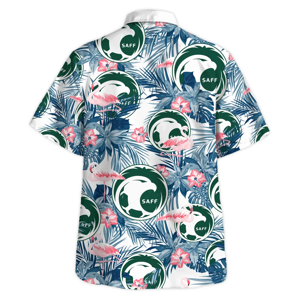 Saudi Arabia Hawaiian Shirt FIFA World Cup 26 Tropical Style, Sport Pride Button Shirt HVN1587SA