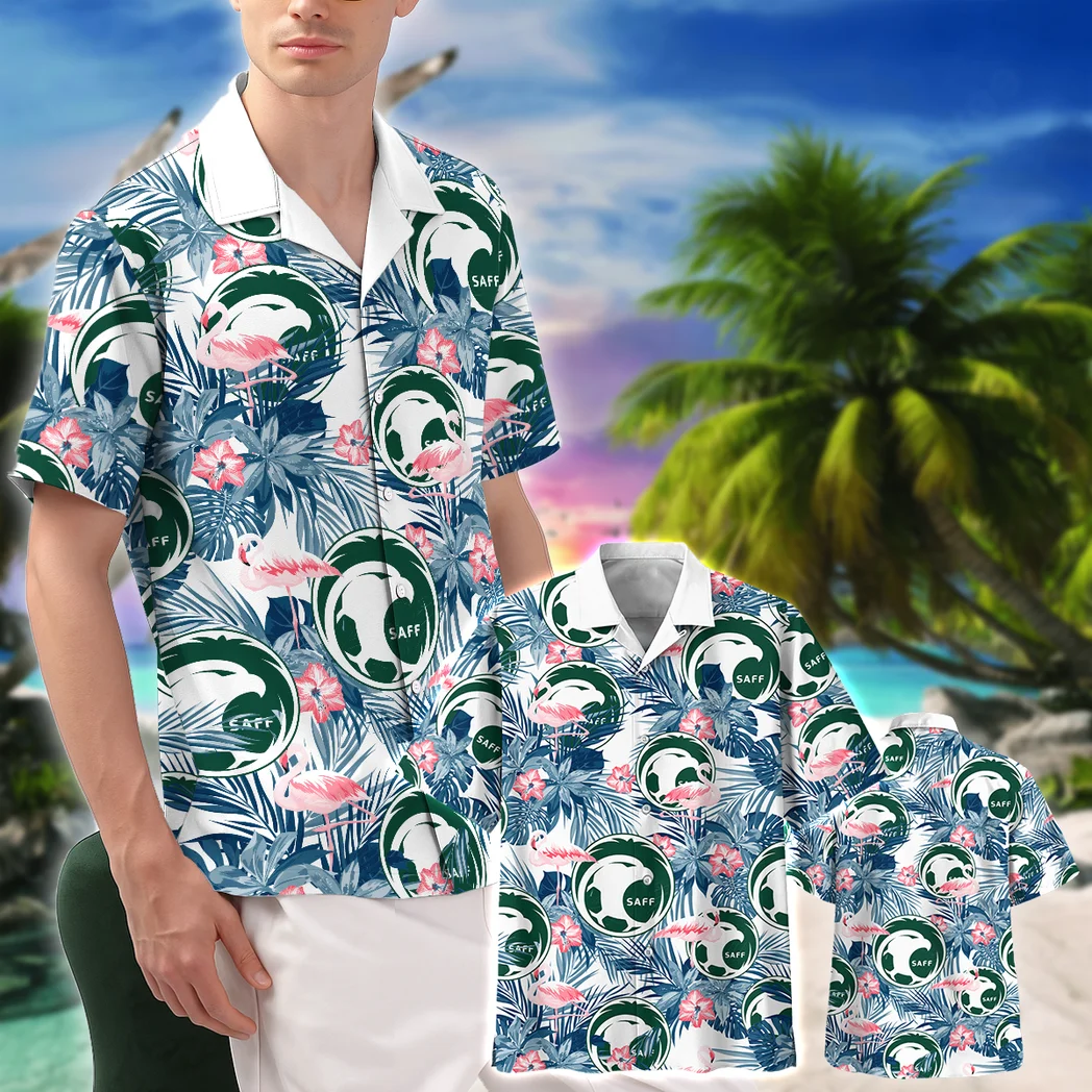 Saudi Arabia Hawaiian Shirt FIFA World Cup 26 Tropical Style, Sport Pride Button Shirt HVN1587SA