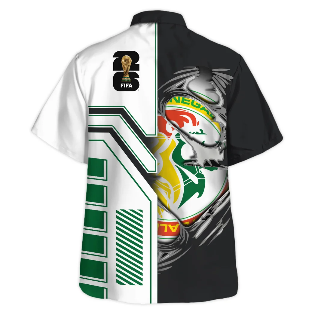 Senegal Hawaiian Shirt FIFA World Cup 26 Limited Edition, Classic Fan Button Shirt HVN1590SE