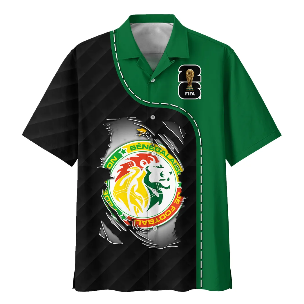 Senegal Hawaiian Shirt FIFA World Cup 26 Limited Edition, Tropical Match Day Shirt HVN1584SE
