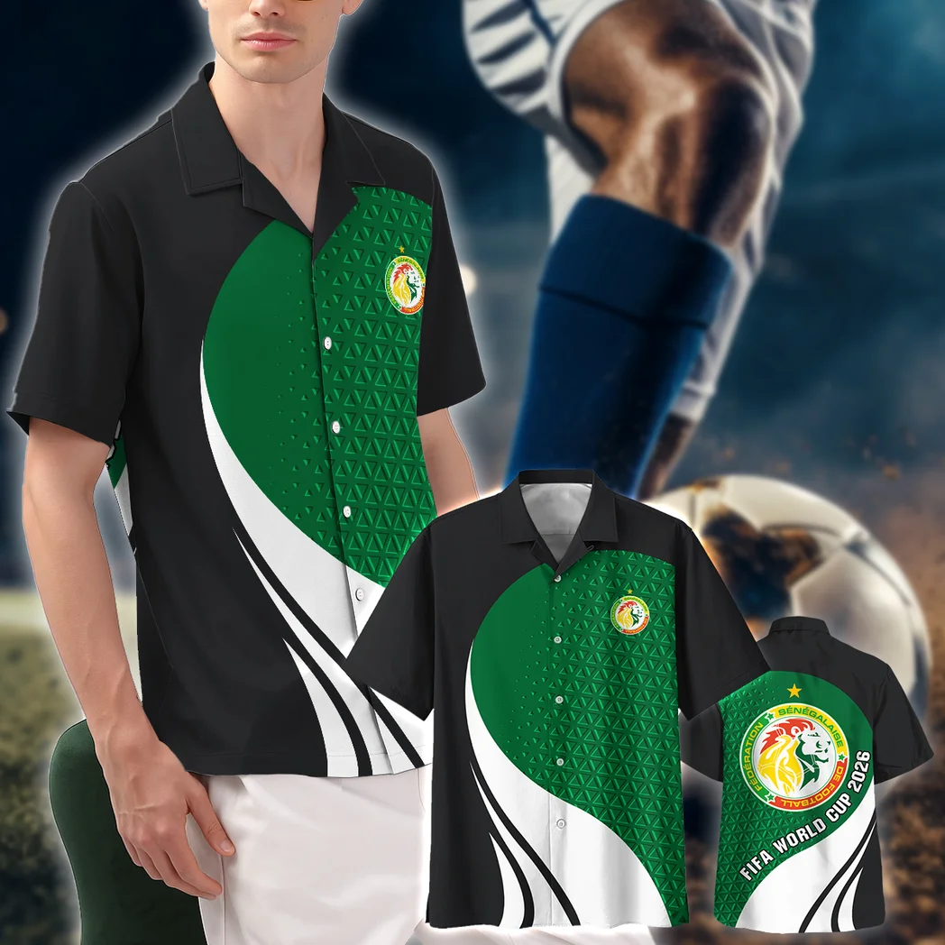 Senegal Hawaiian Shirt FIFA World Cup 26 Limited Edition, Victory Spirit Button Shirt HVN1583SE