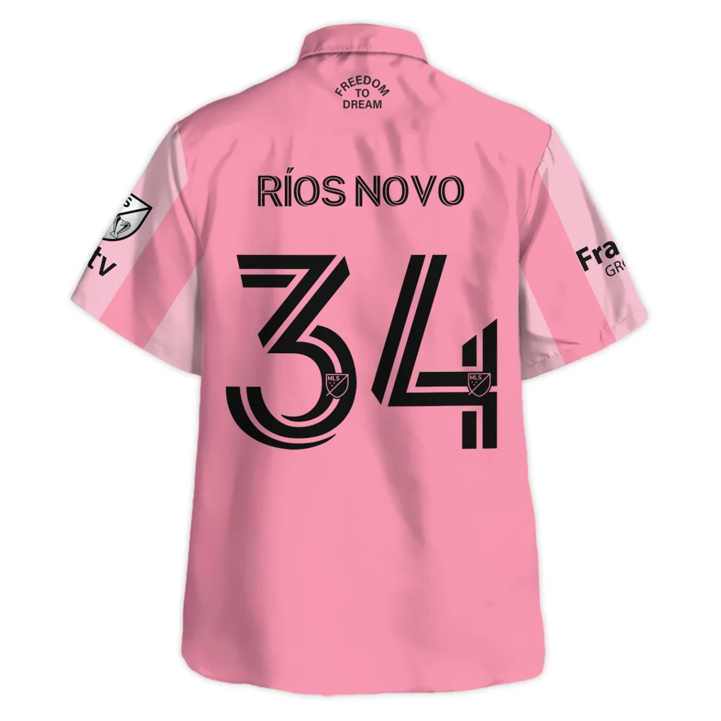 Sergio Busquets Inter Miami Hawaiian Shirt Champions MLS 2025, Celebration Style Button Shirt HVN1419SB