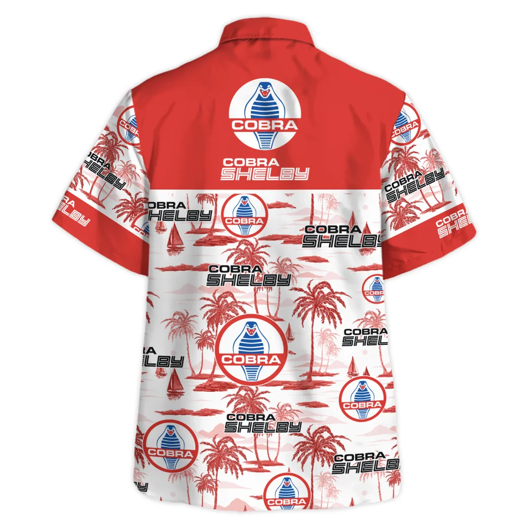 Shelby Hawaiian Shirt Exclusive Logo, Drift-Ready Button Shirt HVN1534SH