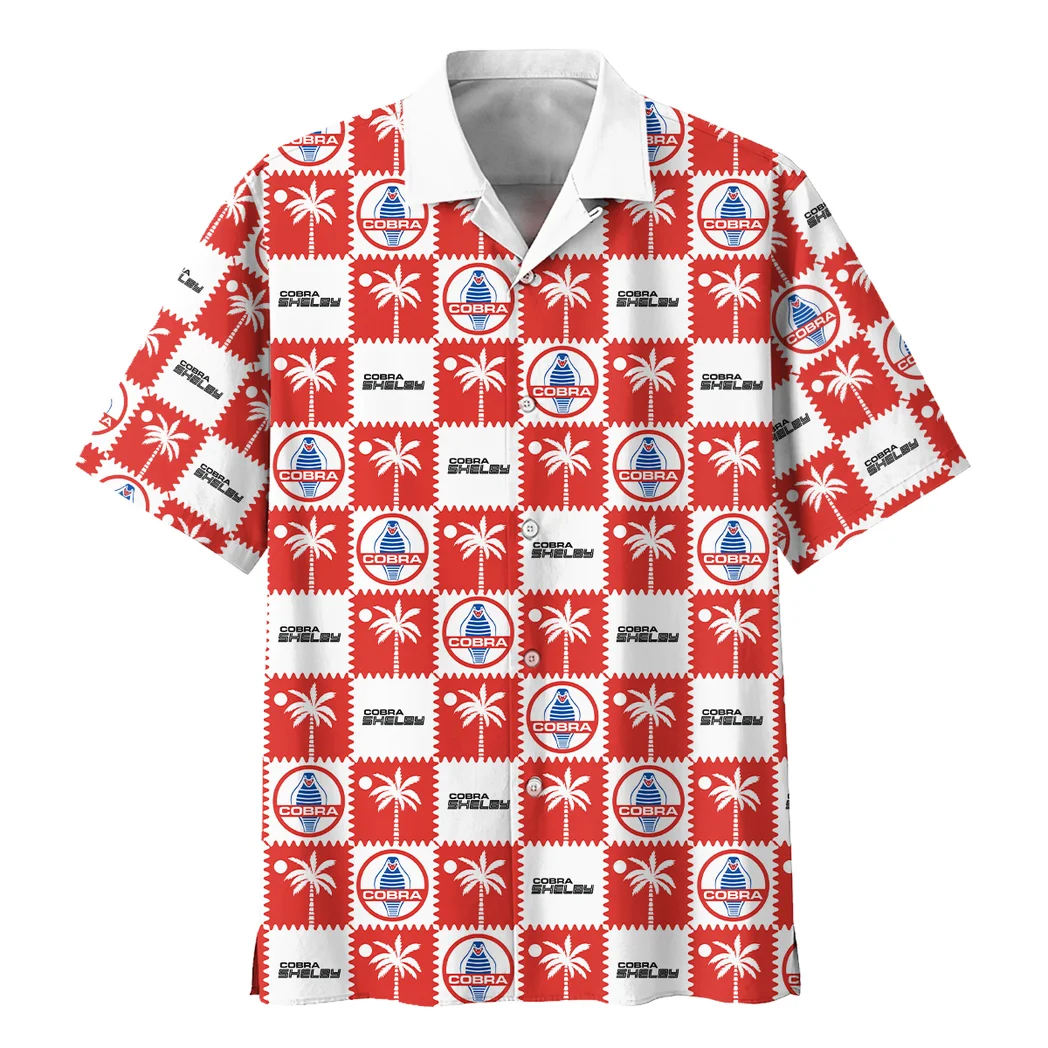 Shelby Hawaiian Shirt Logo Exclusive, Highway Cruise Button Shirt HVN1540SH