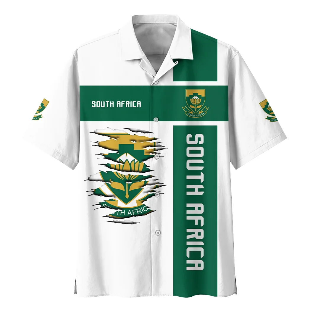 South Africa Hawaiian Shirt FIFA World Cup 26 Limited Edition, Bold Supporter Button Shirt HVN1588SO