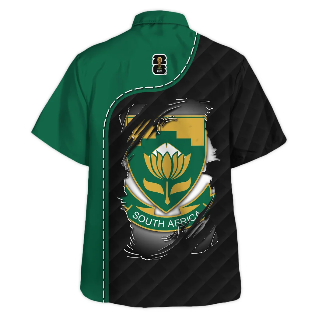 South Africa Hawaiian Shirt FIFA World Cup 26 Limited Edition, Tropical Match Day Shirt HVN1584SO