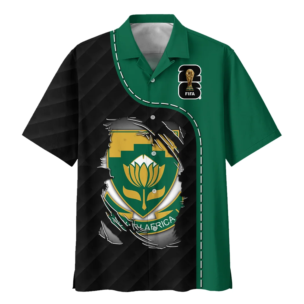 South Africa Hawaiian Shirt FIFA World Cup 26 Limited Edition, Tropical Match Day Shirt HVN1584SO