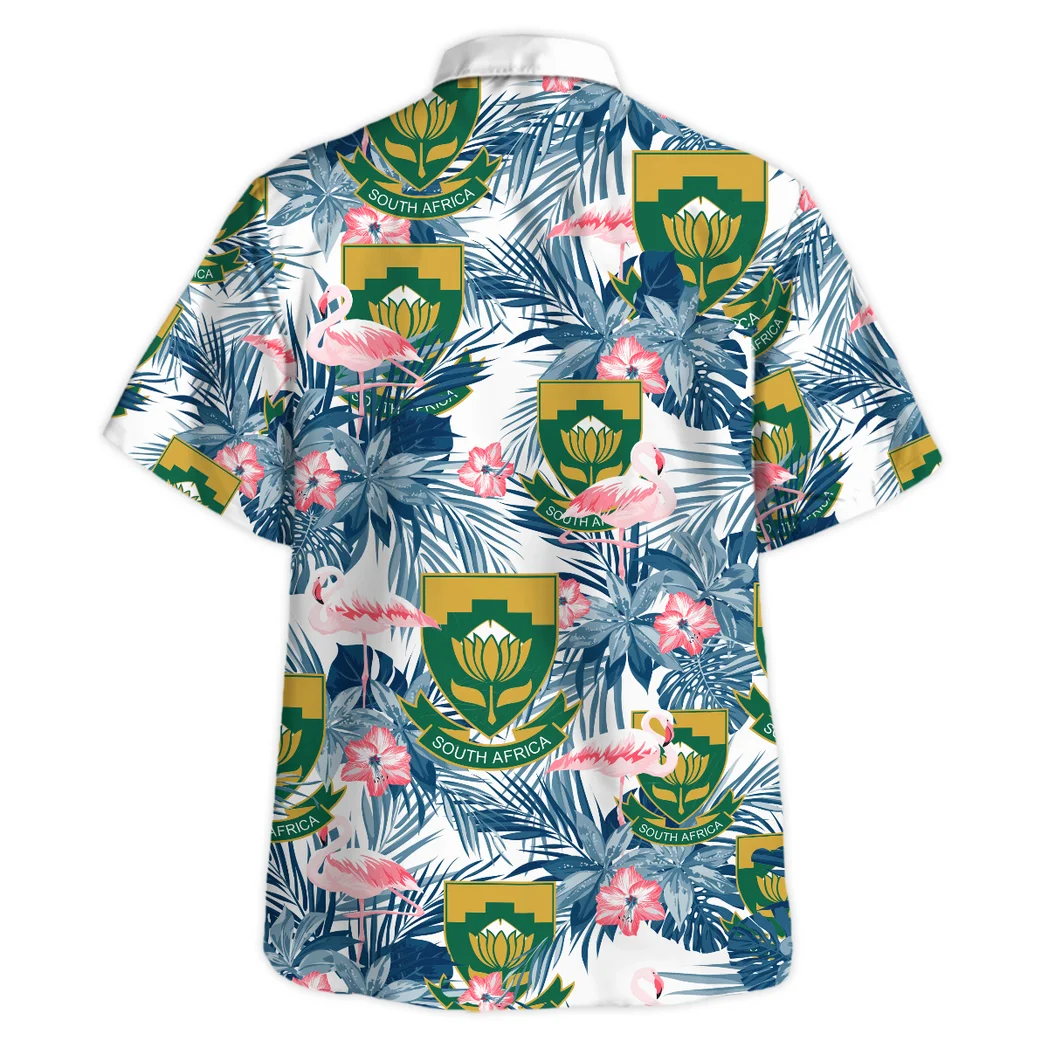 South Africa Hawaiian Shirt FIFA World Cup 26 Tropical Style, Sport Pride Button Shirt HVN1587SO