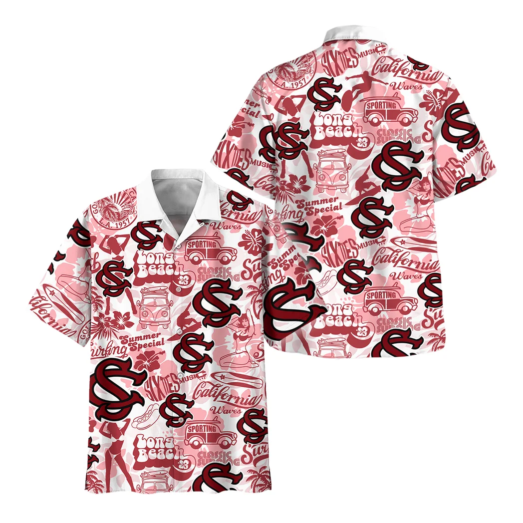 South Carolina Gamecocks Hawaiian Shirt Logo Print, Bold Spirit Button Shirt HVN1467SC