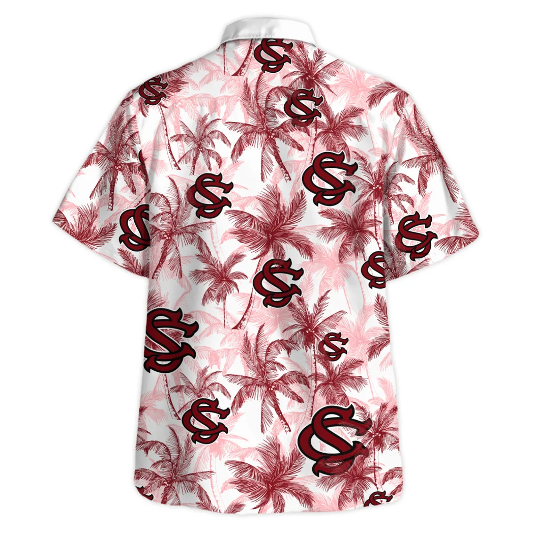 South Carolina Gamecocks Hawaiian Shirt Logo Print, Fan Lifestyle Button Shirt HVN1468SC