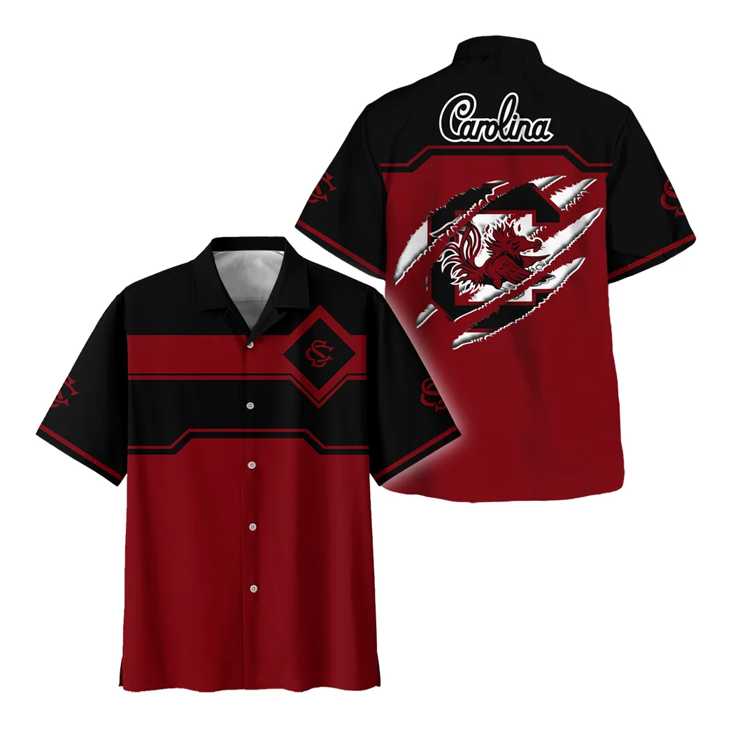 South Carolina Gamecocks Hawaiian Shirt Logo Print, Victory Spirit Button Shirt HVN1469SC