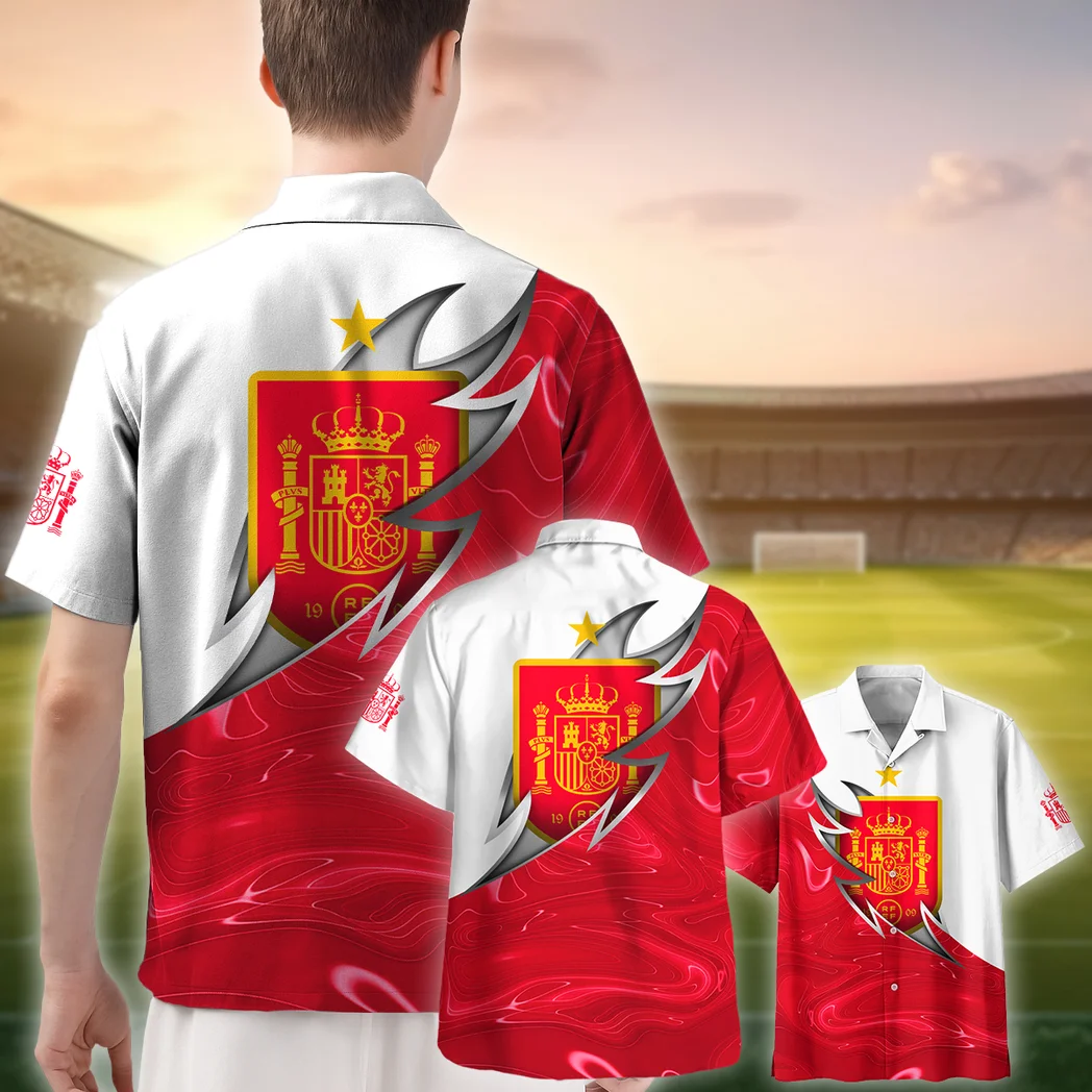 Spain FIFA World Cup 2026 Hawaiian Shirt, Everyday Spirit Button Shirt HVN1549SP