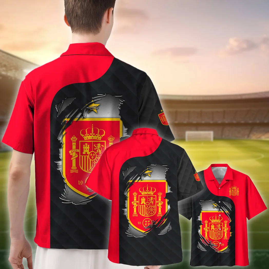 Spain FIFA World Cup 2026 Hawaiian Shirt, Match Day Button Shirt HVN1550SP