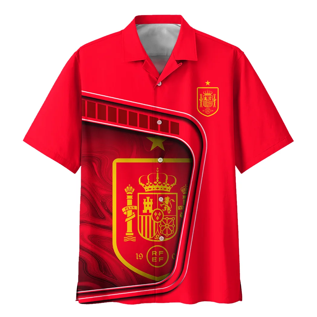 Spain FIFA World Cup 2026 Hawaiian Shirt, Sport Passion Button Shirt HVN1560SP