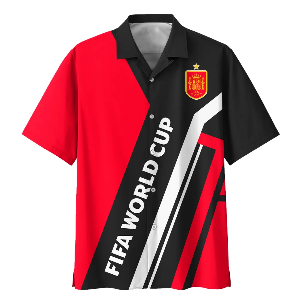 Spain FIFA World Cup 2026 Hawaiian Shirt, Summer Match Button Shirt HVN1564SP