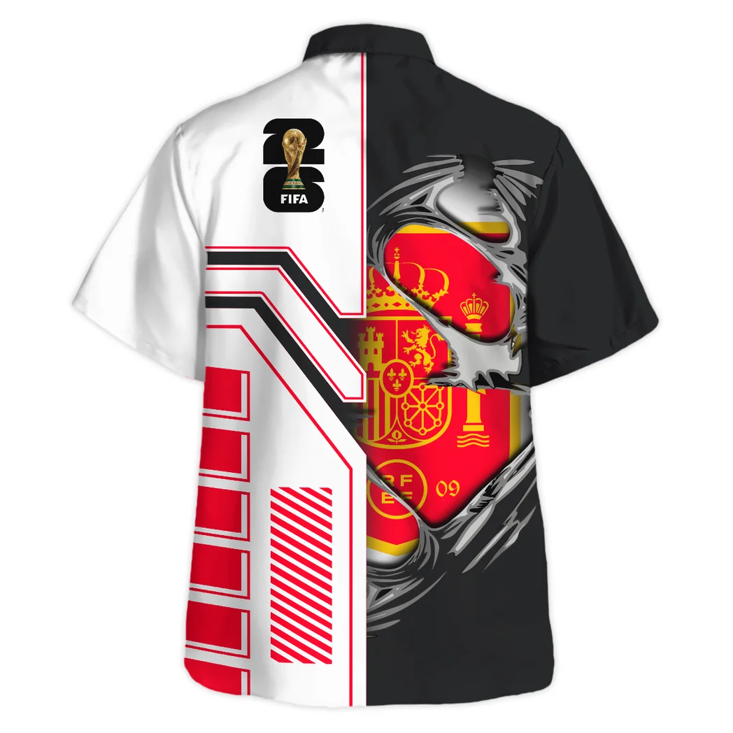 Spain Hawaiian Shirt FIFA World Cup 26 Limited Edition, Celebration Spirit Button Shirt HVN1590SP