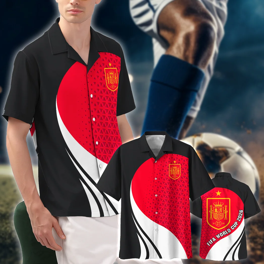 Spain Hawaiian Shirt FIFA World Cup 26 Limited Edition, Victory Vibe Button Shirt HVN1583SP