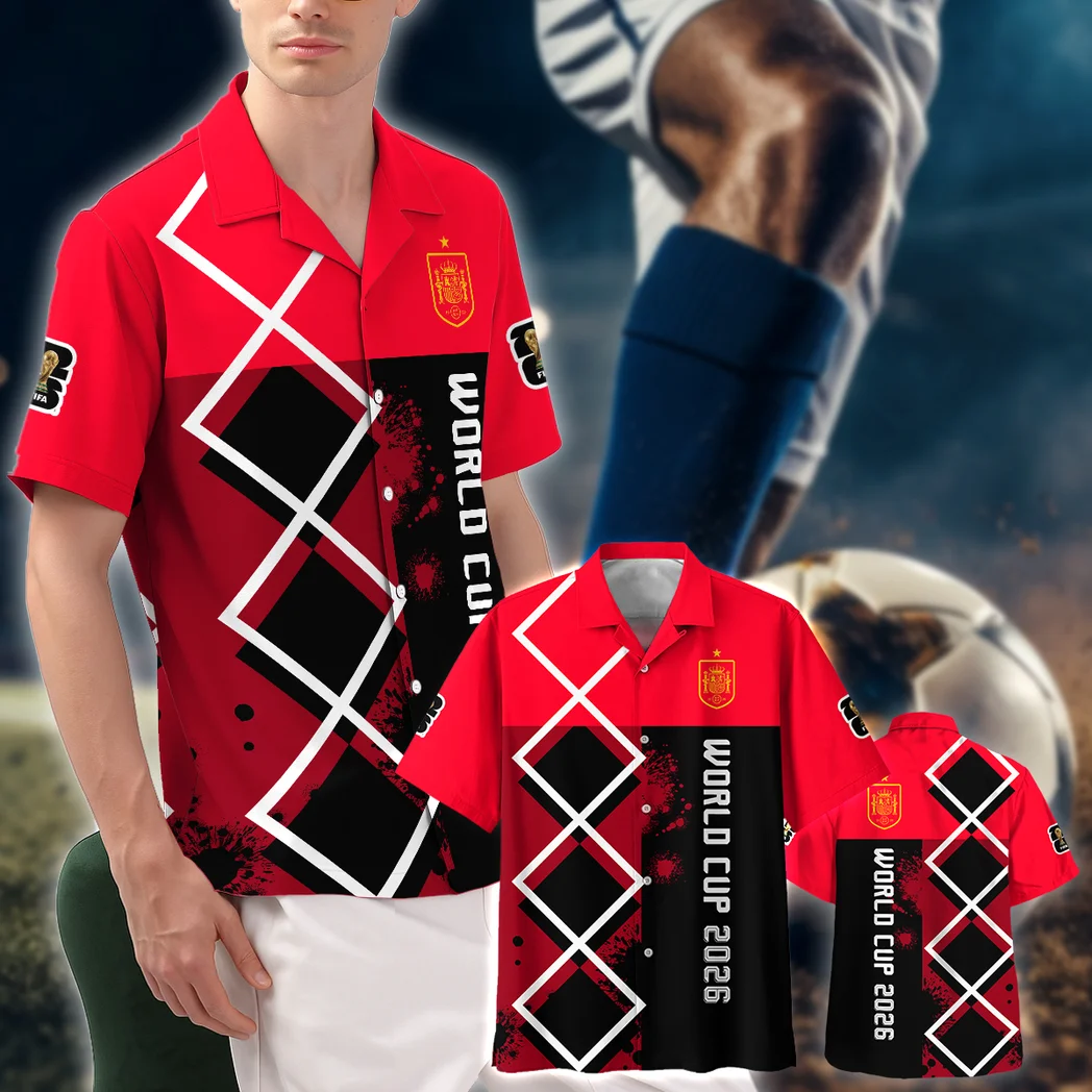 Spain Hawaiian Shirt FIFA World Cup 26 Limited Edition, Victory Vibe Button Shirt HVN1589SP