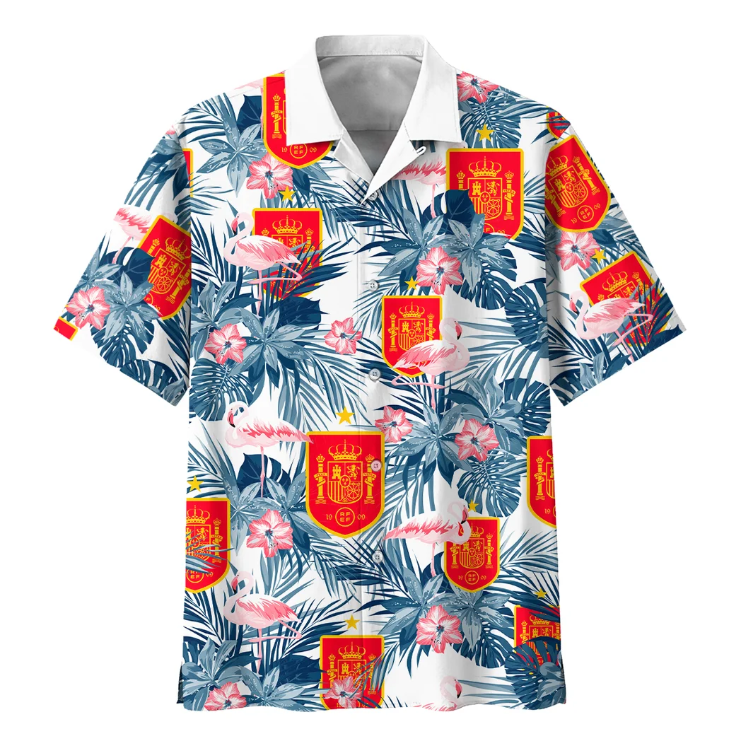 Spain Hawaiian Shirt FIFA World Cup 26 Tropical Style, Fan Vibe Button Shirt HVN1587SP