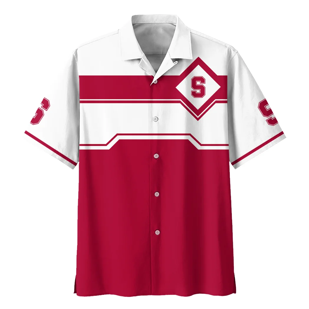 Stanford Cardinal Hawaiian Shirt Logo Print, Sport Passion Button Shirt HVN1469SC