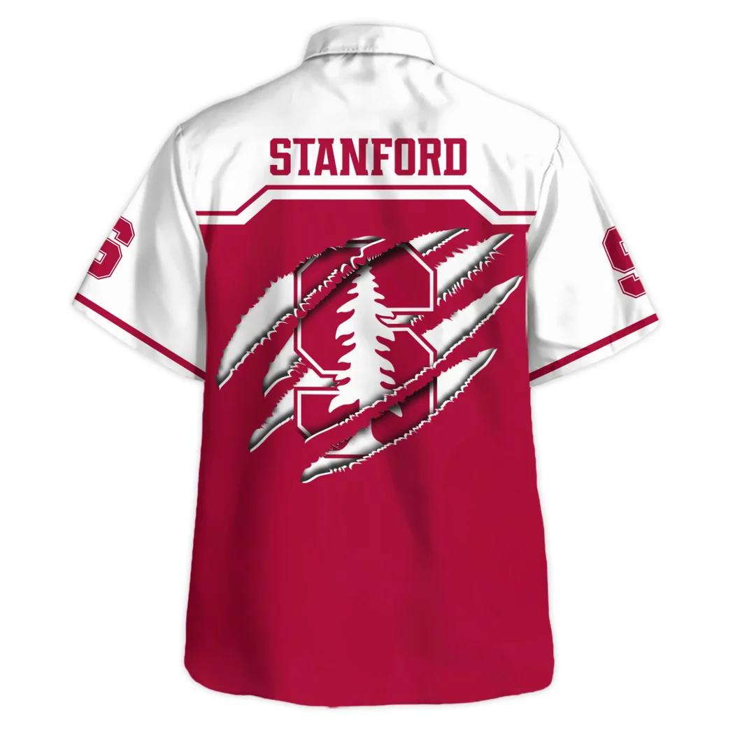 Stanford Cardinal Hawaiian Shirt Logo Print, Sport Passion Button Shirt HVN1469SC