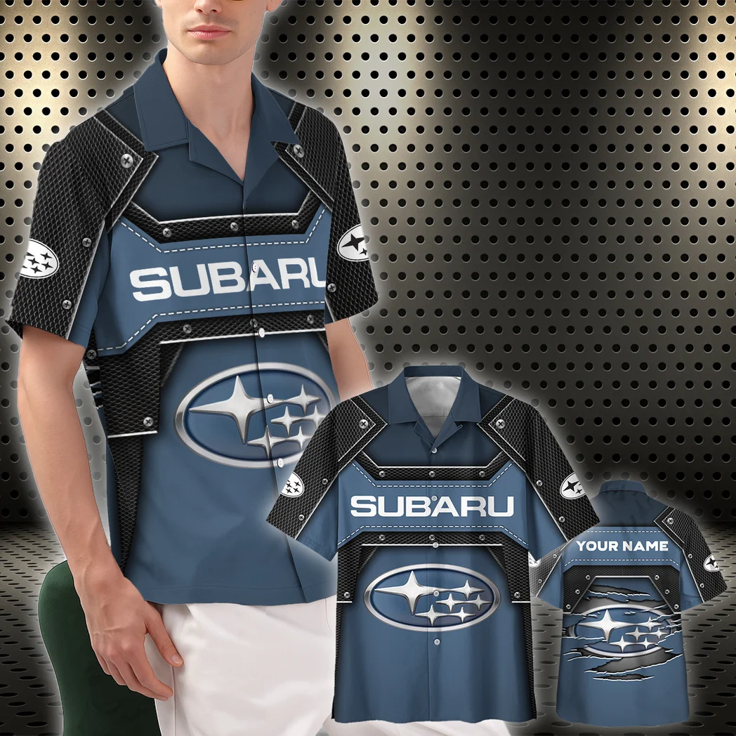 Subaru Hawaiian Shirt, Custom Ride Button Shirt HVN1401SU