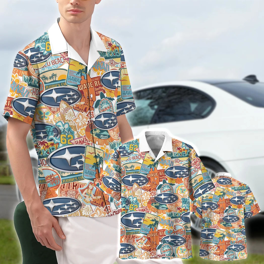 Subaru Hawaiian Shirt Exclusive Logo, Custom Ride Button Shirt HVN1539SUB