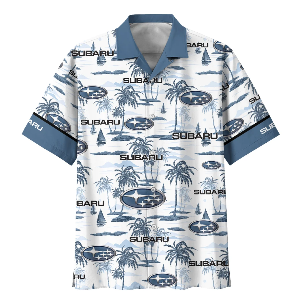 Subaru Hawaiian Shirt Exclusive Logo, Open Road Button Shirt HVN1534SUB
