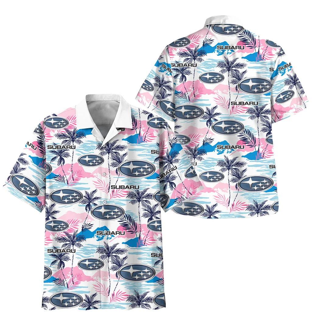 Subaru Hawaiian Shirt Logo Print, Street-Ready Button Shirt HVN1538SUB