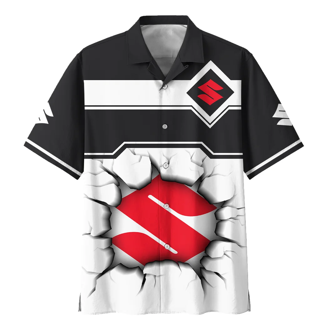 Suzuki Hawaiian Shirt, Gearhead Style Button Shirt HVN1400SU