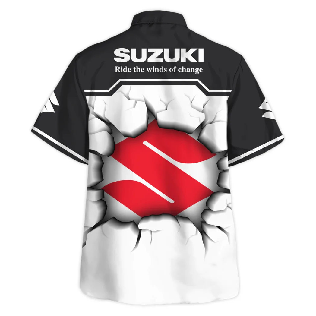 Suzuki Hawaiian Shirt, Gearhead Style Button Shirt HVN1400SU